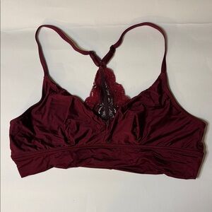 Aerie Burgundy Lace Bralette